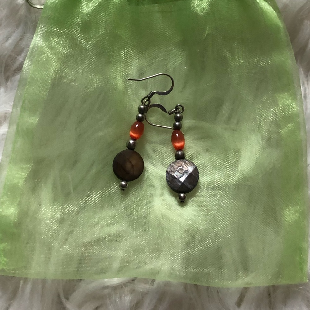 Hand beaded earrings